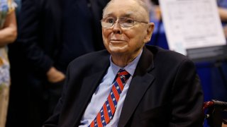Charles Munger at the Berkshire Hathaway Annual Shareholders Meeting in Omaha, Nebraska, April 29, 2022.