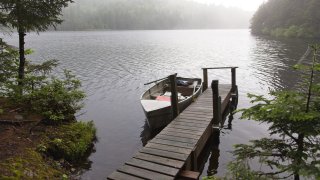 A lake in Pittsburg, New Hampshire.