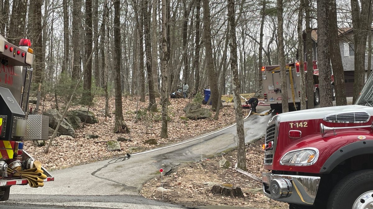 Crews Put Out Brush Fire That Fully Engulfed Shed in Ellington NBC