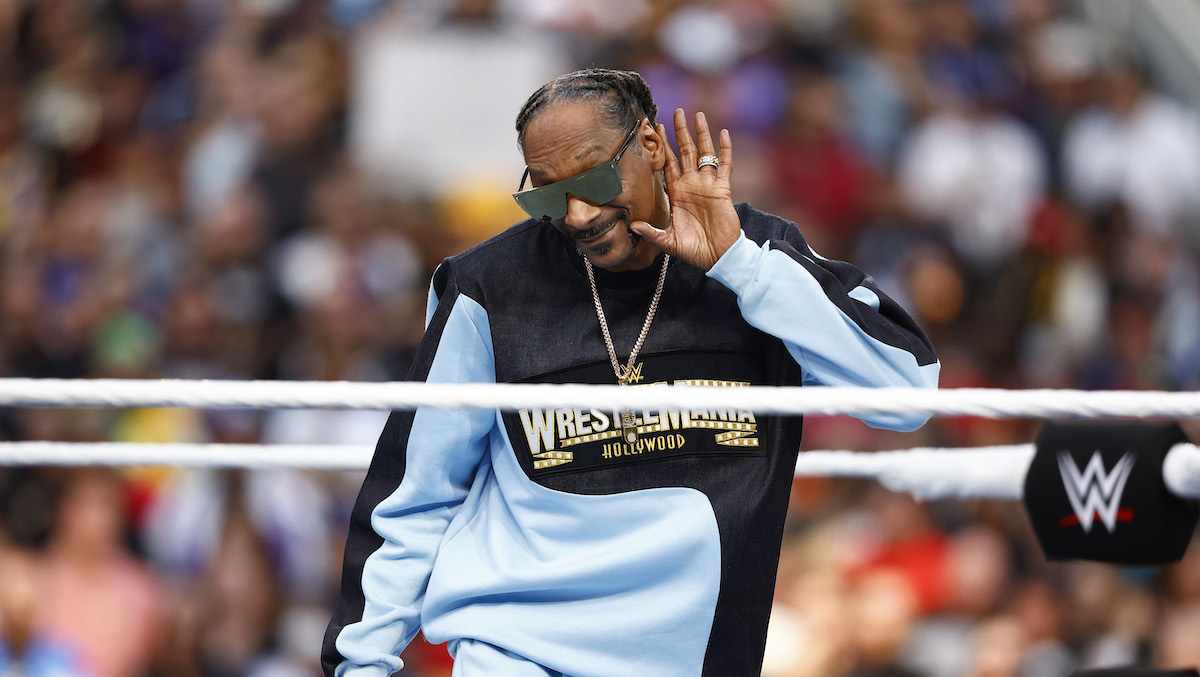 Snoop Dogg Steps Into the Ring During WrestleMania, Beats 'The Miz