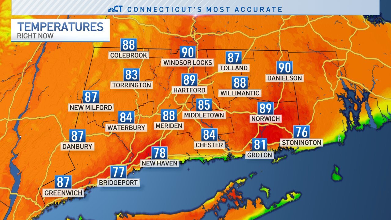 Connecticut Sets New RecordHigh Temperature Today NBC Connecticut