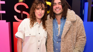 Rumer Willis and Derek Richard Thomas attend Opening Of ESPRIT LA Pop-Up On Robertson Blvd. on November 16, 2022 in Los Angeles, California.