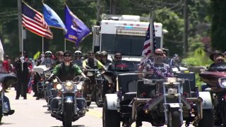 Memorial Day parade in Norwich in 2023,