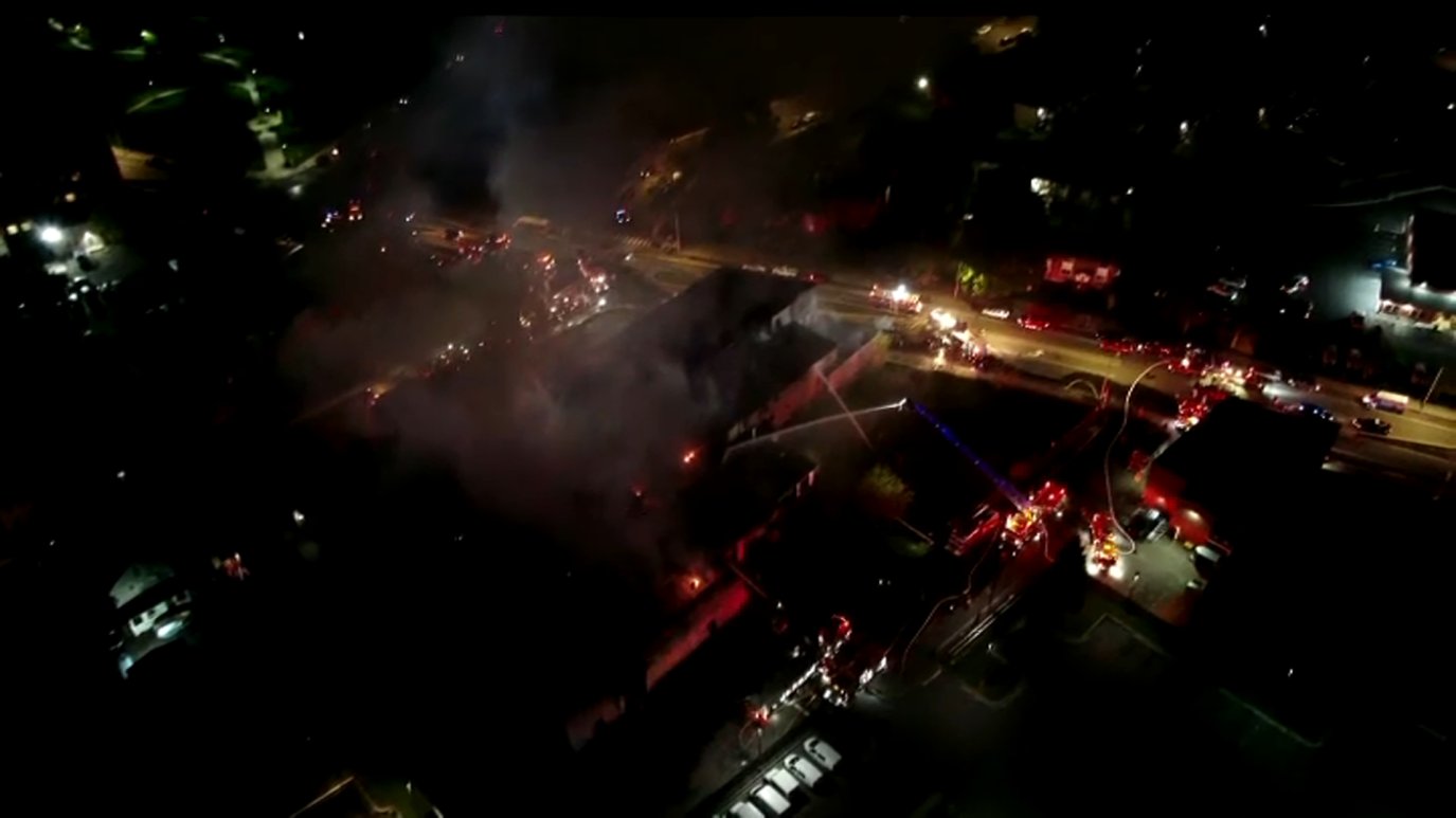 Search Continues for Cause of Massive Fire at Abandoned Meriden ...