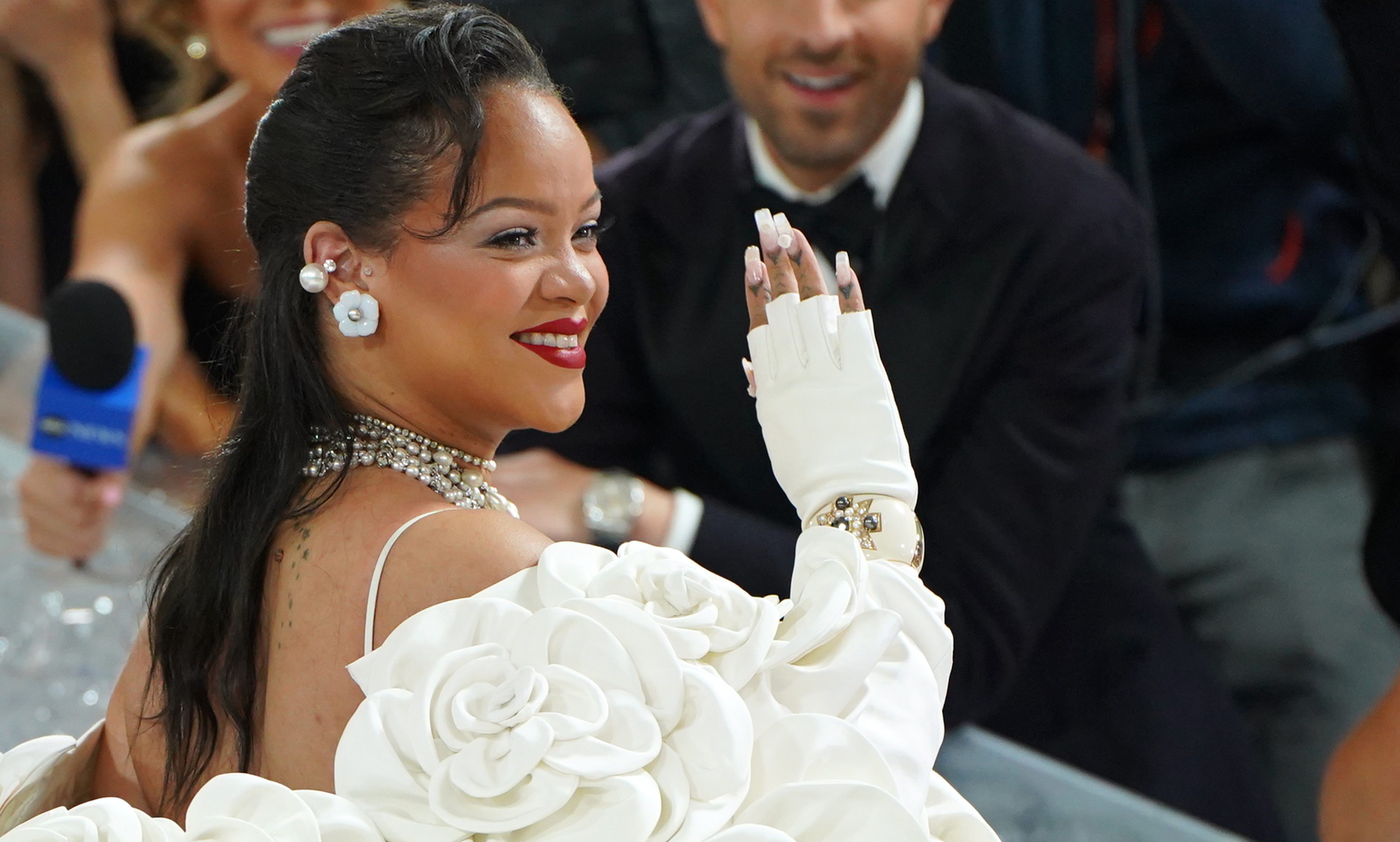Rihanna Arrived at the 2023 Met Gala Wearing the Biggest White