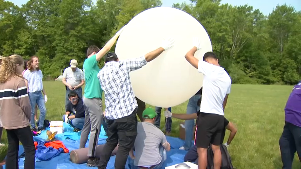 Nationwide Eclipse Ballooning Project Test Launches Held at UHart