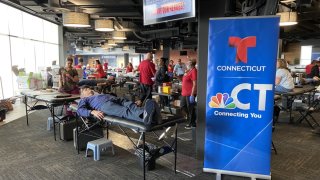 NBC and Telemundo CT blood drive at Dunkin’ Park.