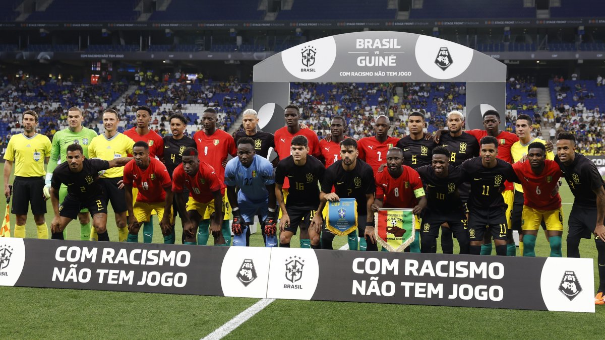 Vinícius Jr., Brazil wear black kits in stand against racism – NBC