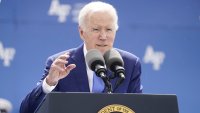 Biden Trips on Stage After Delivering Commencement Speech to Air Force Academy Graduates