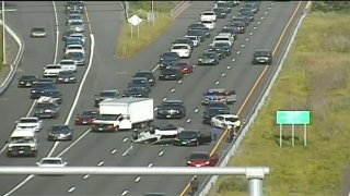 Crash on Interstate 84 in West Hartford