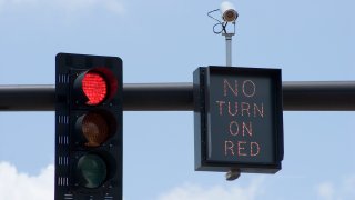 Red traffic light