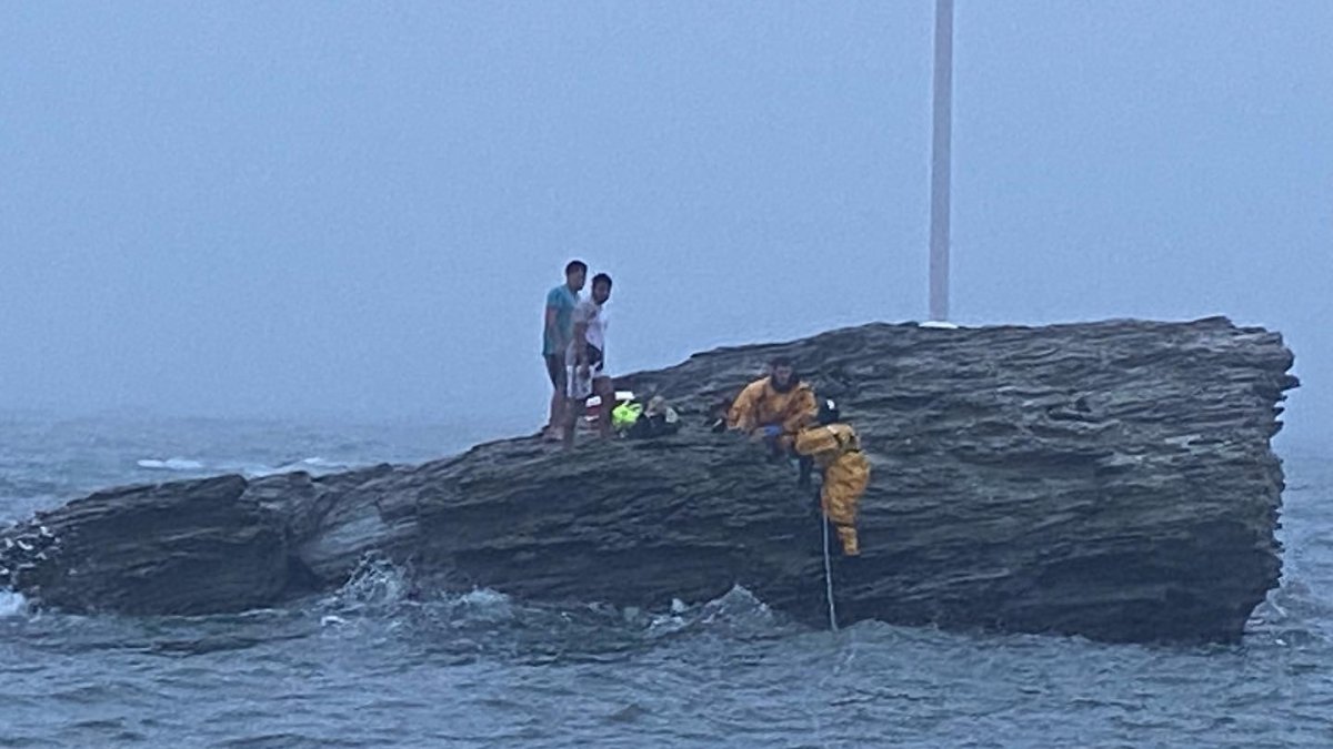 Crews rescue several people stranded at beach in Milford – NBC Connecticut