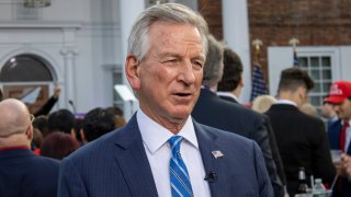 Sen. Tommy Tuberville, R-Ala., speaks with the media at Trump National Golf Club Bedminster on Tuesday, June 13, 2023, in Bedminster, New Jersey.o get them back.