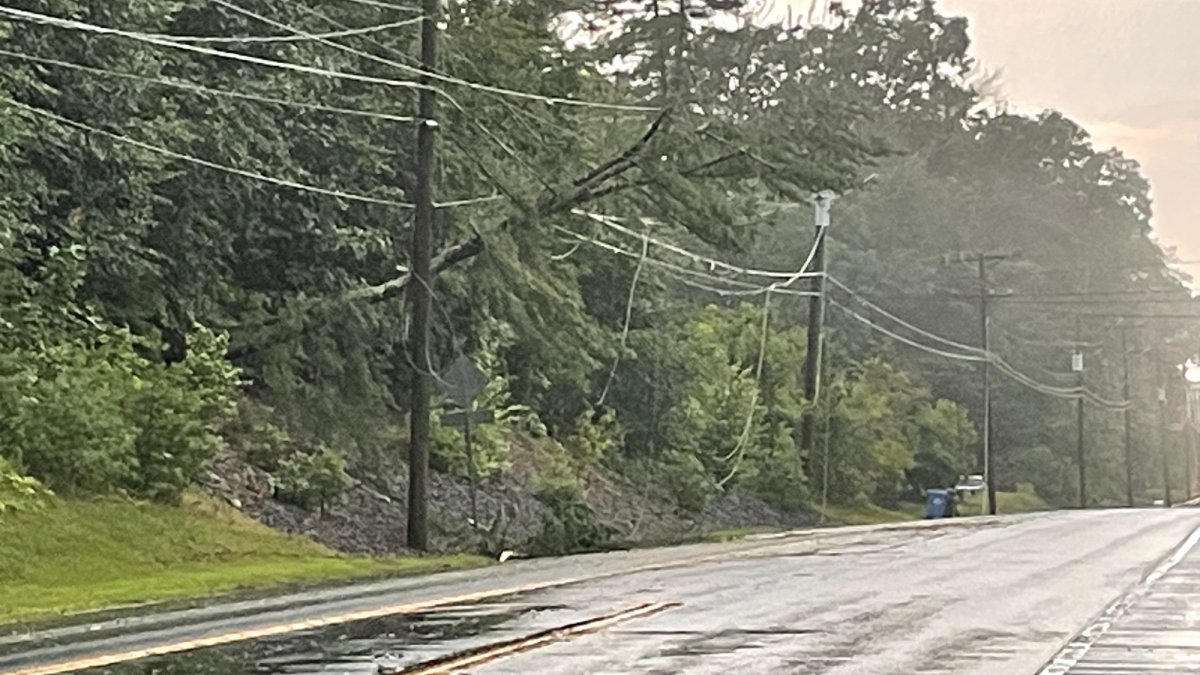 Thunderstorms knock out power and trees in Windham County NBC Connecticut