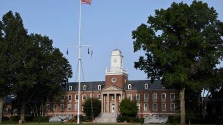 The United States Coast Guard Academy is seen, Sept. 14, 2020, in New London, Conn.