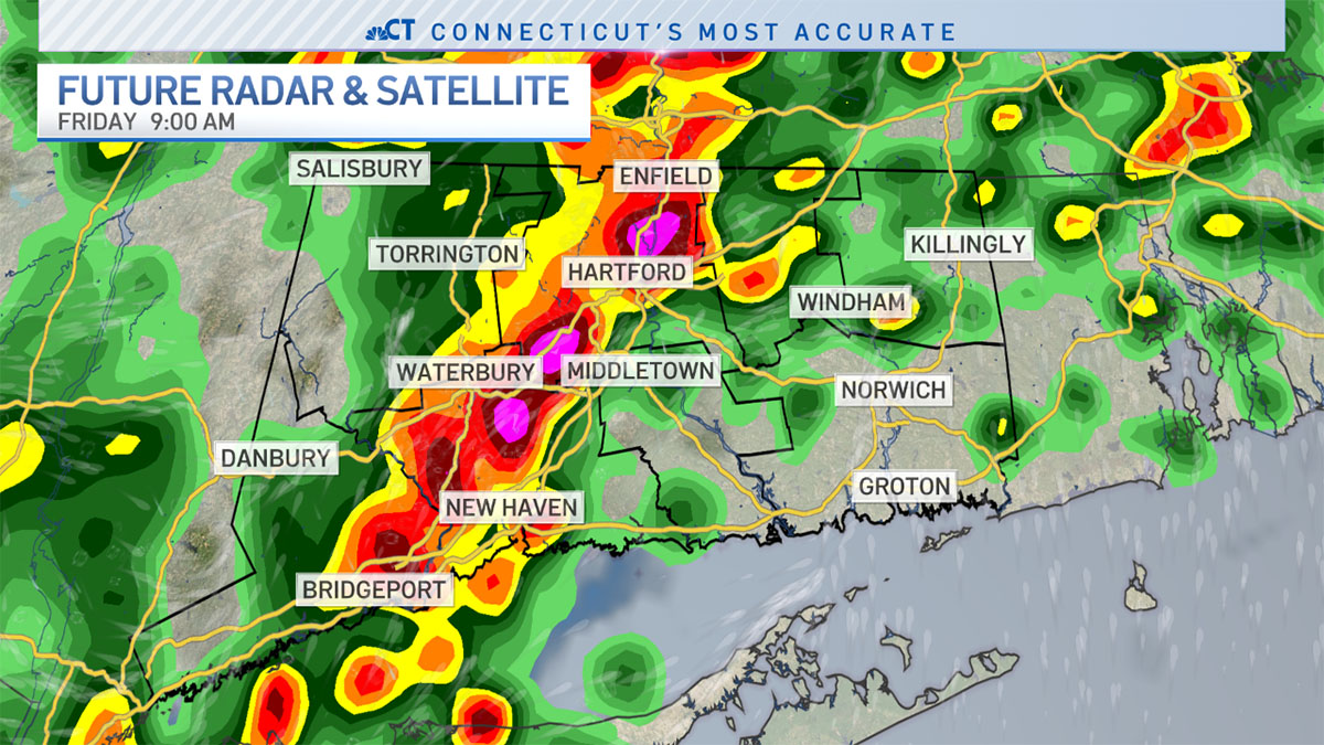Cloudy for CT Thursday; showers and storms possible tonight NBC