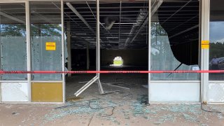 Damage to a vacant store in Manchester