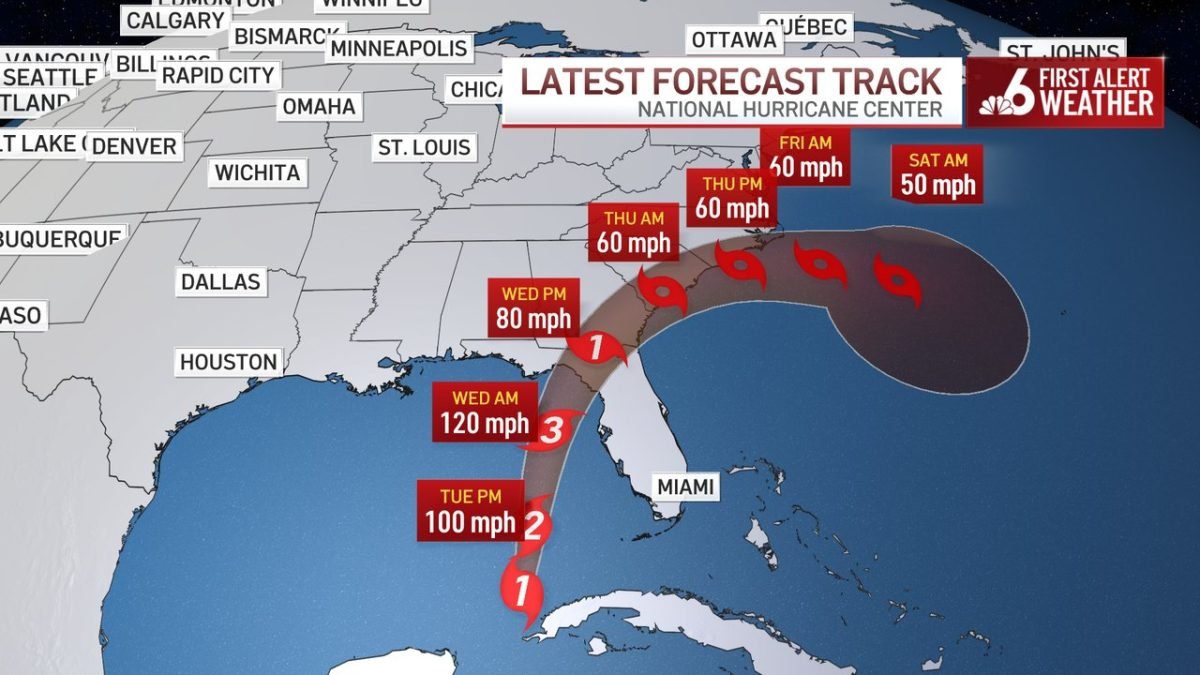 Idalia strengthens into a hurricane as it advances toward Florida – NBC Connecticut - Vimarsana News