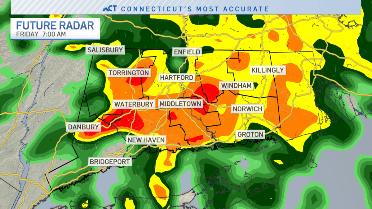 Isolated showers today; heavy rain Friday morning – NBC Connecticut