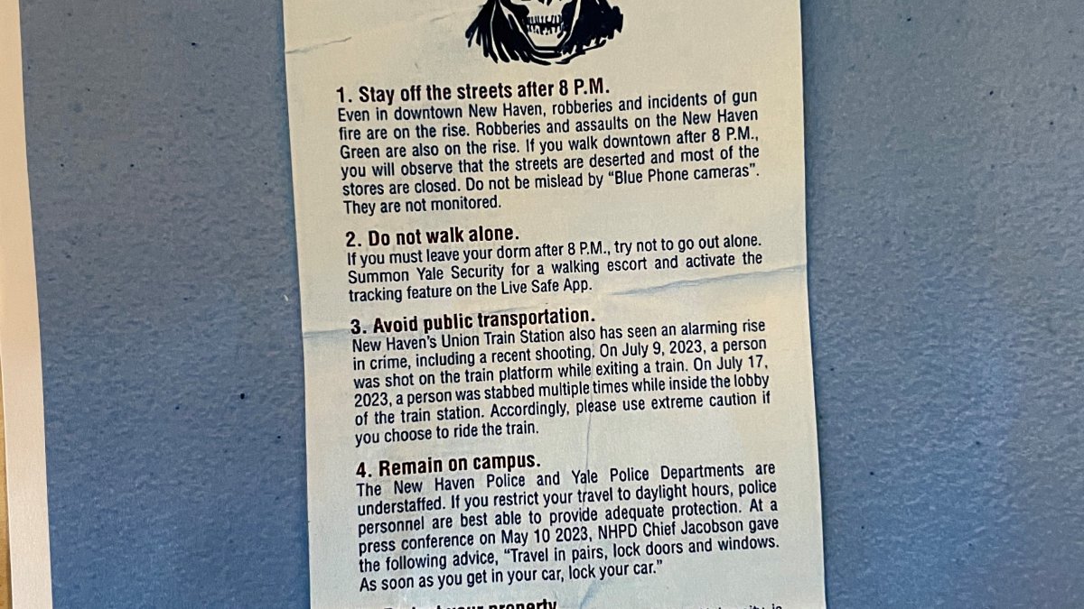 Warning flyers from Yale Police Union draws criticism as a negotiating ...