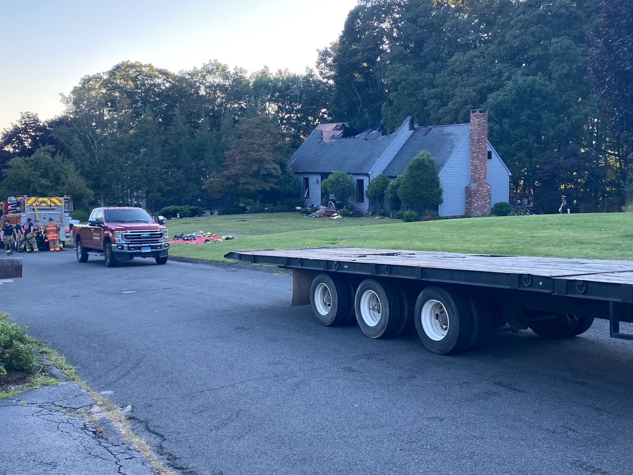 Firefighter rescued from collapsed burning home in Woodbury NBC Connecticut