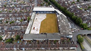 A general view of Kenilworth Road, home of Luton Town Football Club, on June 3, 2023.