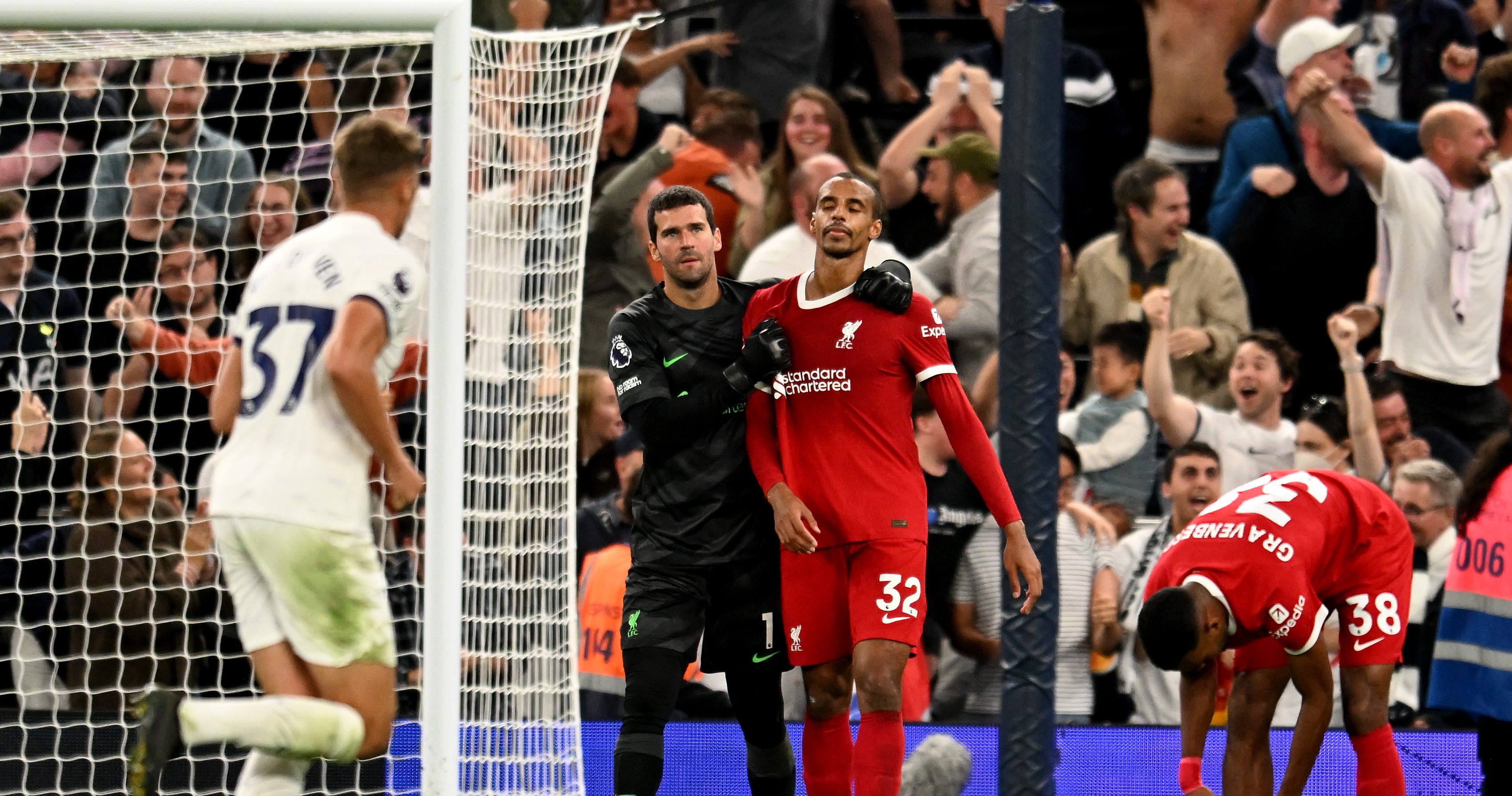 Spurs sink nine-man Liverpool thanks to last-gasp Matip own goal