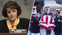 Sen. Dianne Feinstein's remains return home to California