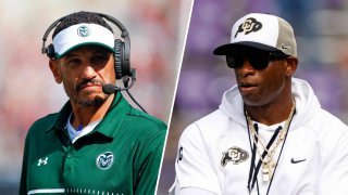 Jay Norvell’s Colorado State team will battle Deion Sanders’ Colorado squad on Saturday.