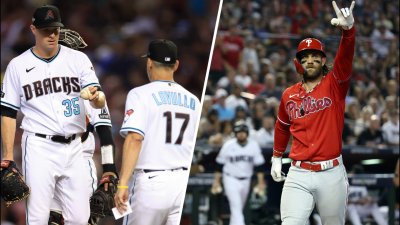 Bryce Harper stares down Orlando Arcia after hitting two home runs – NBC  Connecticut