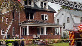 Fire on Eastview Street in Hartford