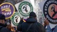 Starbucks workers file more labor complaints with NYC as union goes on largest-ever strike