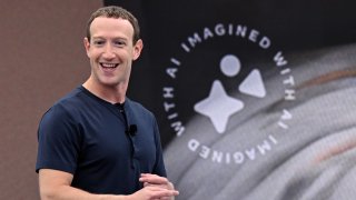 Meta founder and CEO Mark Zuckerberg speaks during Meta Connect event at Meta headquarters in Menlo Park, California on September 27, 2023.