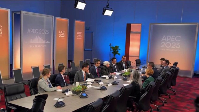 APEC in SF: US Treasury Secretary holds meetings, large protest near site