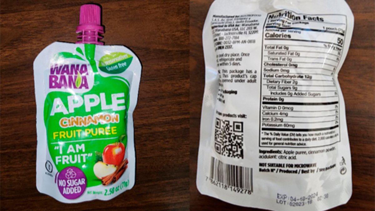 More fruit pouches recalled due to illnesses linked to lead – NBC Connecticut - Vimarsana News