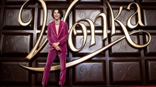 Timothée Chalamet attends the Warner Bros. Pictures World Premiere of “Wonka” on Nov. 28, 2023, in London, England.