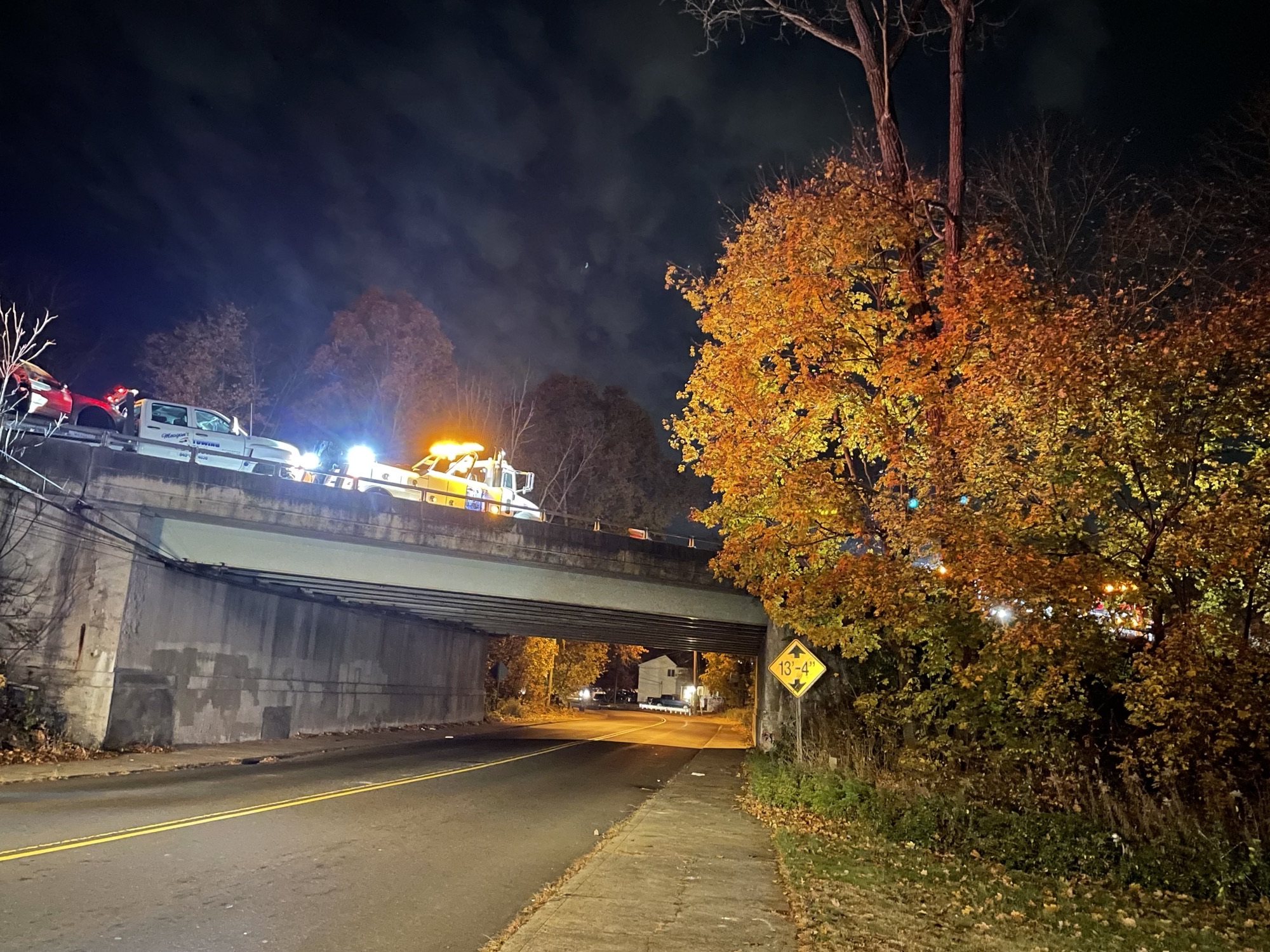 Tow Truck Driver Falls Off Overpass To Avoid Being Hit On Route 15 In ...