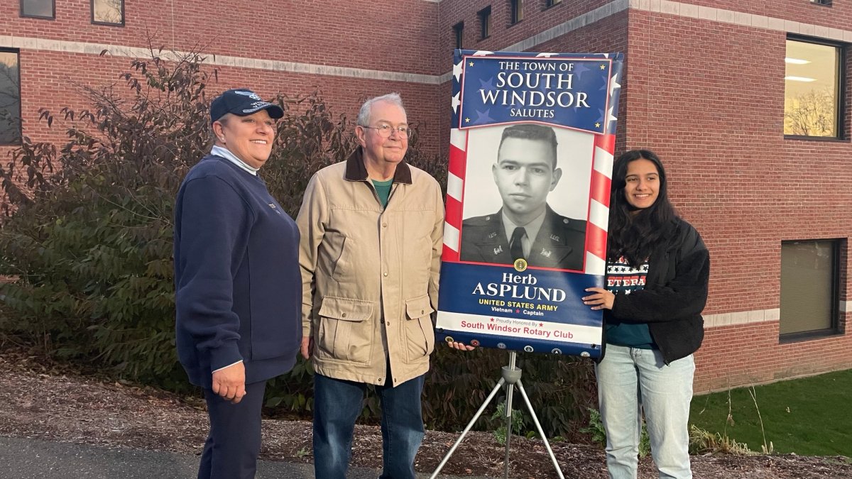 Student leads program honoring veterans with banners in South Windsor - Vimarsana News