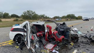 The crash occurred on U.S. Highway 57 near Batesville, about 83 miles southwest of San Antonio.