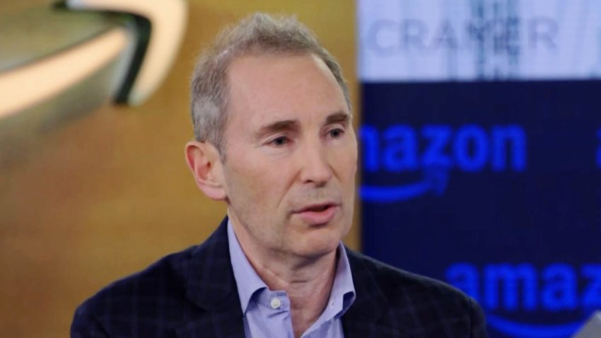 Amazon CEO, Andy Jassy speaking with CNBC’s Jim Cramer on Mad Money in Seattle, WA. on Dec. 6th, 2023.