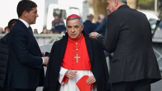 FILE - Italian Cardinal Giovanni Angelo Becciu