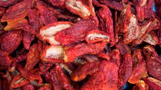 Sun dried tomatoes for sale.