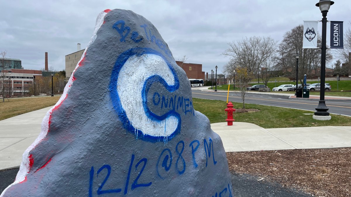 UConn ‘spirit rock’ to remain after Israeli-Palestinian paintings spark potential move – NBC Connecticut