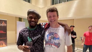 Bitnob CEO Bernard Parah and Cash App’s crypto product lead, Miles Suter, at the Africa Bitcoin Conference in Accra, Ghana.