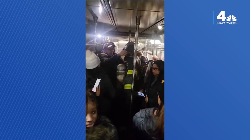 Passenger videos show FDNY evacuating trains after minor bump causes derailment