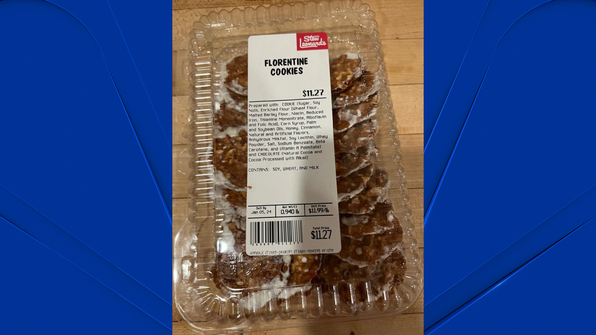 Les biscuits vendus chez Stew Leonard’s avec des cacahuètes non déclarées contenaient également des œufs non déclarés : responsables – NBC Connecticut