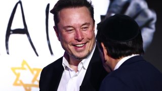 Elon Musk, owner of Tesla and the X (formerly Twitter) platform, attends a symposium on fighting antisemitism titled 'Never Again : Lip Service or Deep Conversation' in Krakow, Poland on January 22nd, 2024. Musk, who was invited to Poland by the European Jewish Association (EJA) has visited the Auschwitz-Birkenau concentration camp earlier that day, ahead of International Holocaust Remembrance Day.