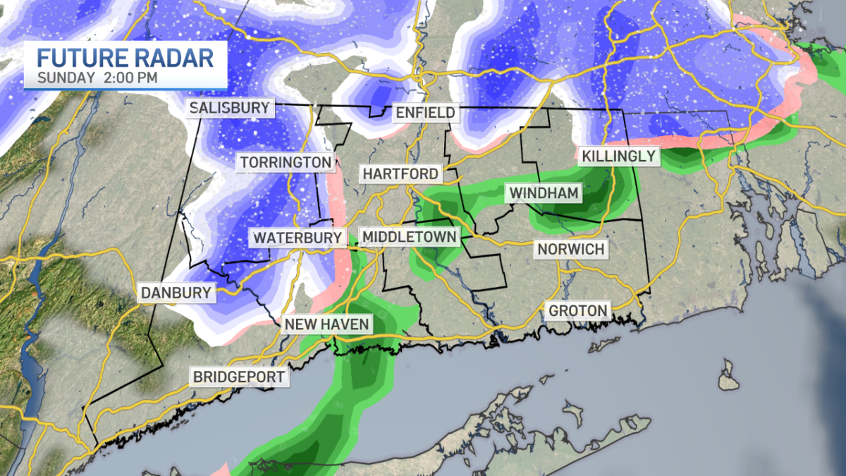 Colder temperatures and snow showers expected Sunday – NBC Connecticut