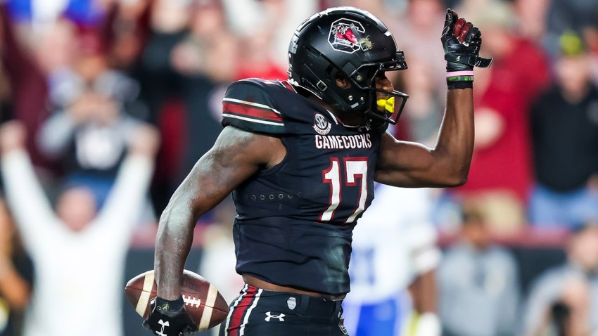 South Carolina wide receiver Xavier Legette