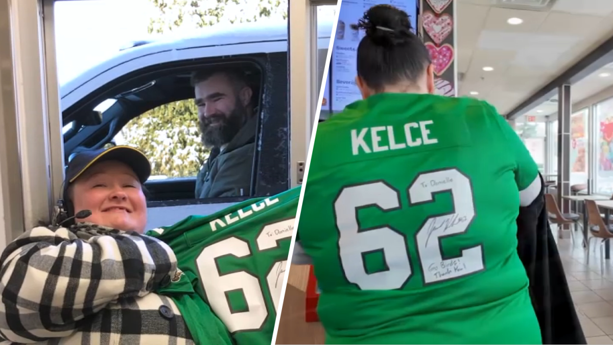 Jason Kelce signs jersey for McDonald's worker – NBC Connecticut - Vimarsana News